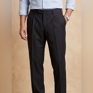 Banana Republic Modern Fit Trousers With Wooly Pinstripe